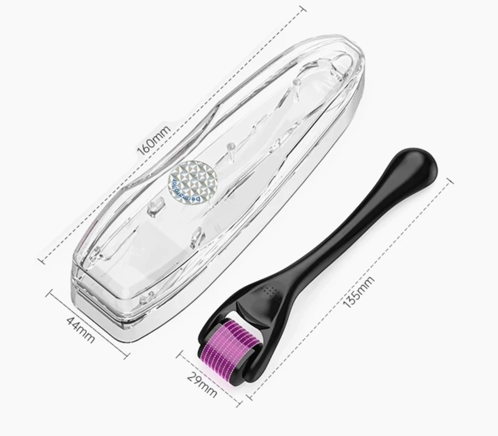 1mm 540 Microneedle Derma Roller – Beard & Hair Growth Stimulator, Facial Skin Care Tool for Anti-Aging & Collagen Boost