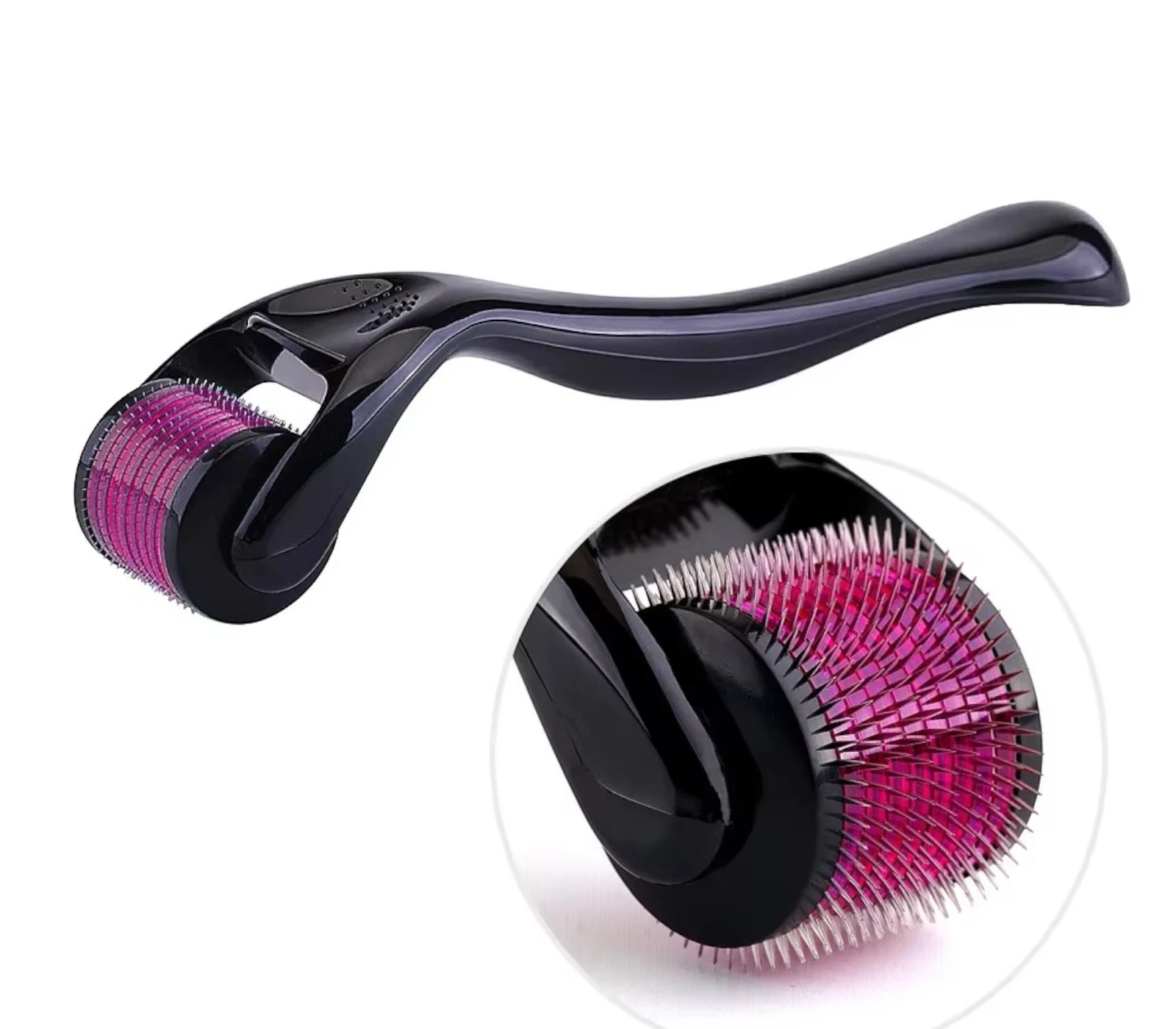 1mm 540 Microneedle Derma Roller – Beard & Hair Growth Stimulator, Facial Skin Care Tool for Anti-Aging & Collagen Boost