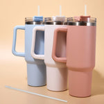 1200ml Stainless Steel Insulated Tumbler – Bingba / Stanley Thermal Cup with Handle & Straw