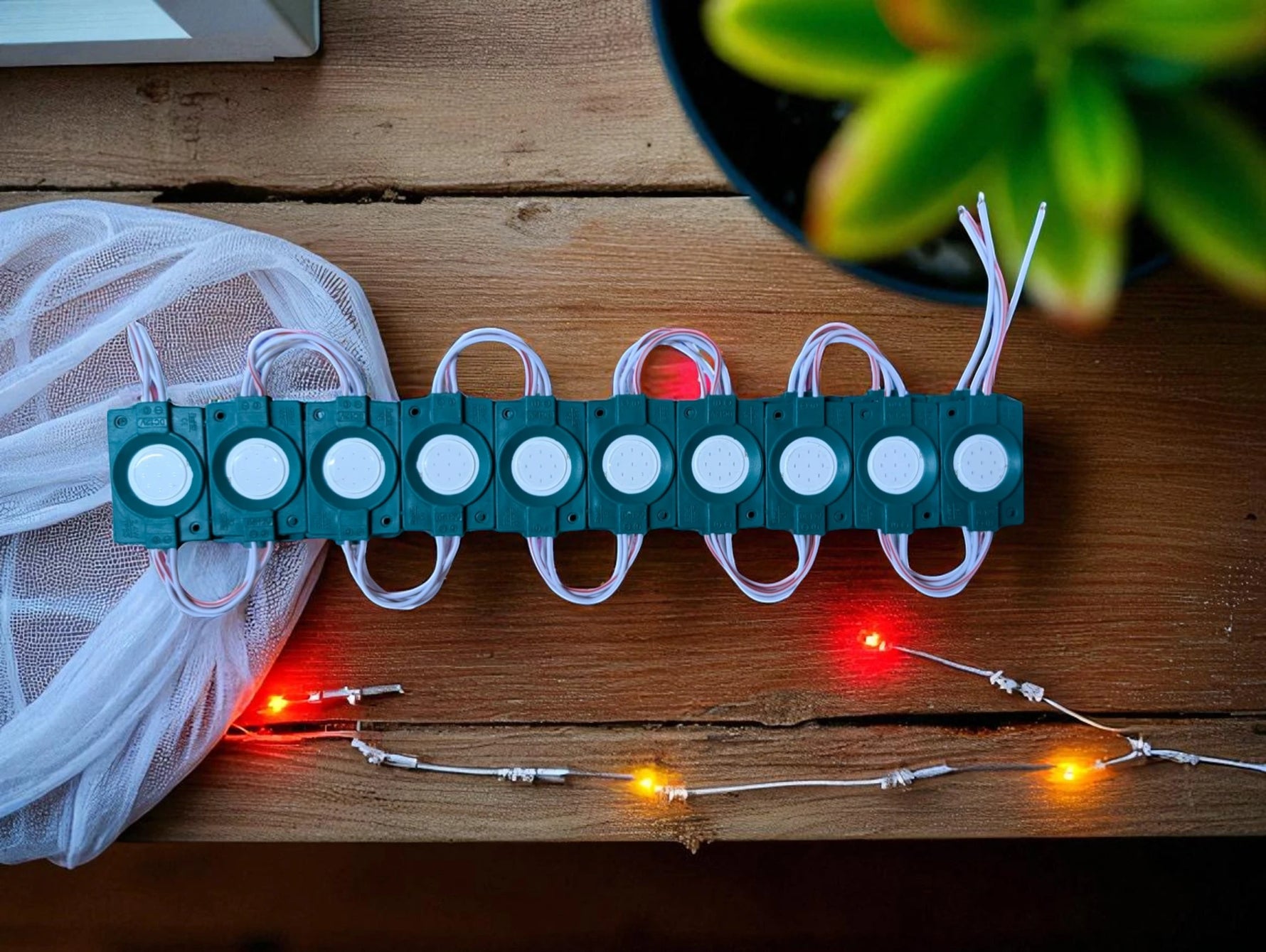 10 - Pack COB LED Module Lights 12V - Super Bright IP65 Waterproof for Signage &amp; Decor