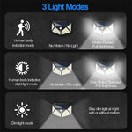 100 LED Solar Wall Light – Outdoor Motion Sensor Street Lamp for Garden & Home