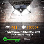 100 LED Solar Wall Light – Outdoor Motion Sensor Street Lamp for Garden & Home