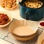 100 Pcs Disposable Air Fryer Paper Liners – Non-Stick, Oil-Proof