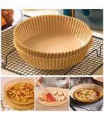 100 Pcs Disposable Air Fryer Paper Liners – Non-Stick, Oil-Proof
