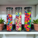 100-Piece Mini Elastic Hair Tie Set for Women / Girls