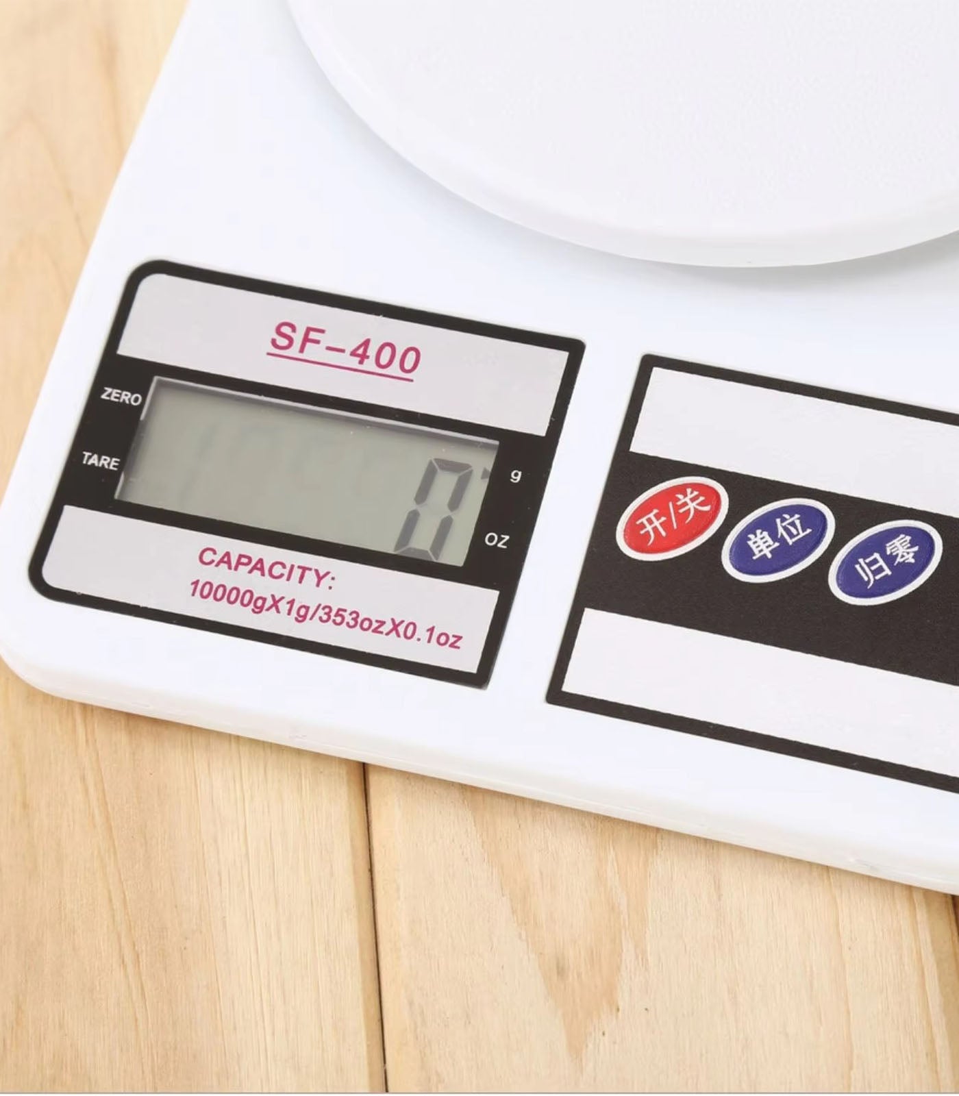 SF400 10kg High Precision Digital Kitchen Scale with light – Electronic Food &amp; Baking Measurement Tool