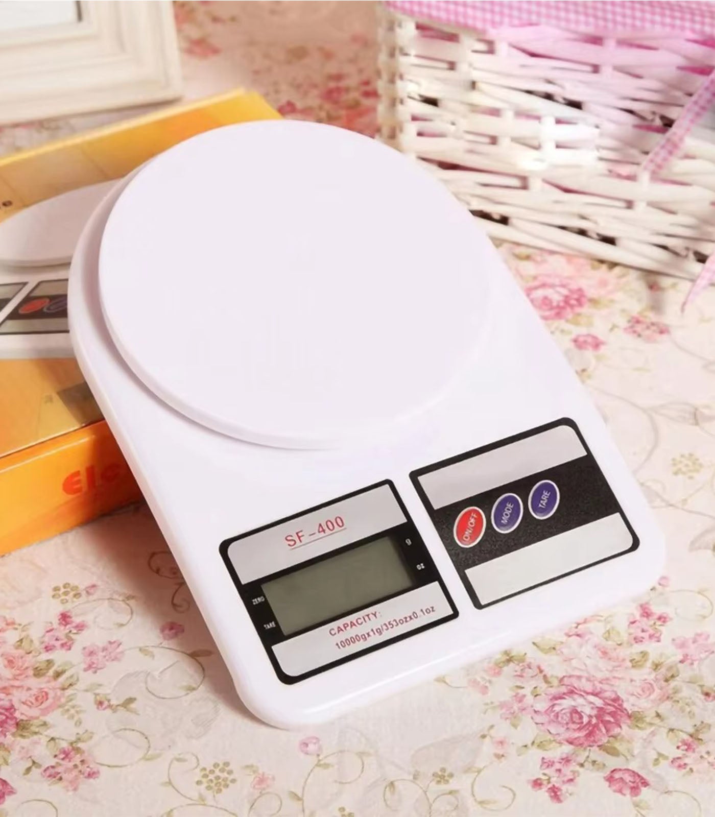 SF400 10kg High Precision Digital Kitchen Scale with light – Electronic Food &amp; Baking Measurement Tool