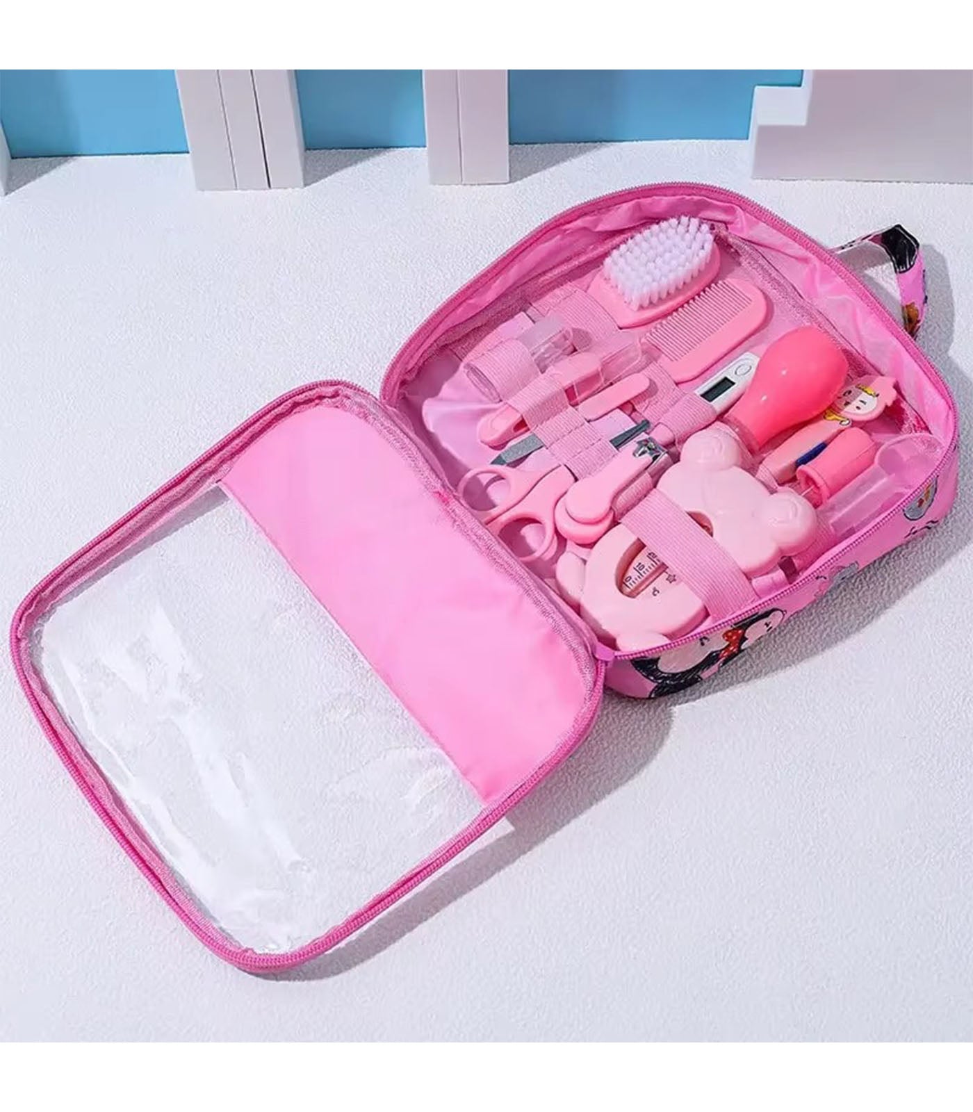 13-Piece Baby Grooming & Healthcare Kit – Newborn Nail, Hair & Care Set with Thermometer, Brush & More