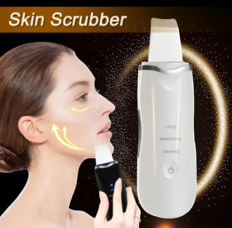 Ultrasonic Skin Scrubber – Electric Facial Spatula for Deep Pore Cleansing, Blackhead Removal & Lifting