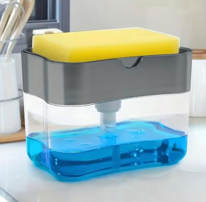 Dishwashing Liquid Dispenser – Rectangular Plastic Soap Pump Box for Easy Dish & Pan Washing