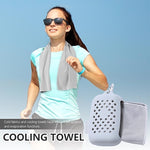 Sports Cooling Towel – Stay Cool Breathable Gym & Yoga Towel with Storage Box for Instant Refreshment