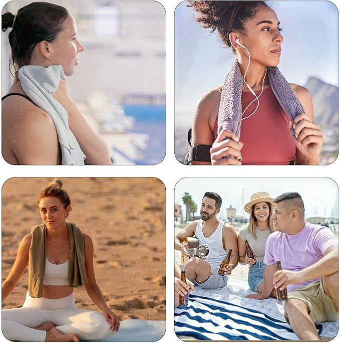 Sports Cooling Towel – Stay Cool Breathable Gym & Yoga Towel with Storage Box for Instant Refreshment