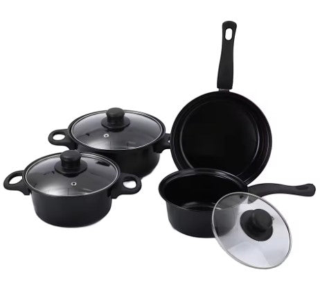 13 Piece Camping Cookware Set – Premium Non-Stick Cast Iron Pots & Pans for Outdoor Cooking
