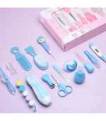14-Piece Newborn Nursery Care Set – Baby Healthcare & Grooming Kit with Toothbrush, Thermometer, Nail Clipper & More
