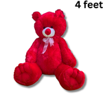 Valentine Special 4 Ft Giant Red Teddy Bear – Extra Large Soft Plush Romantic Gift