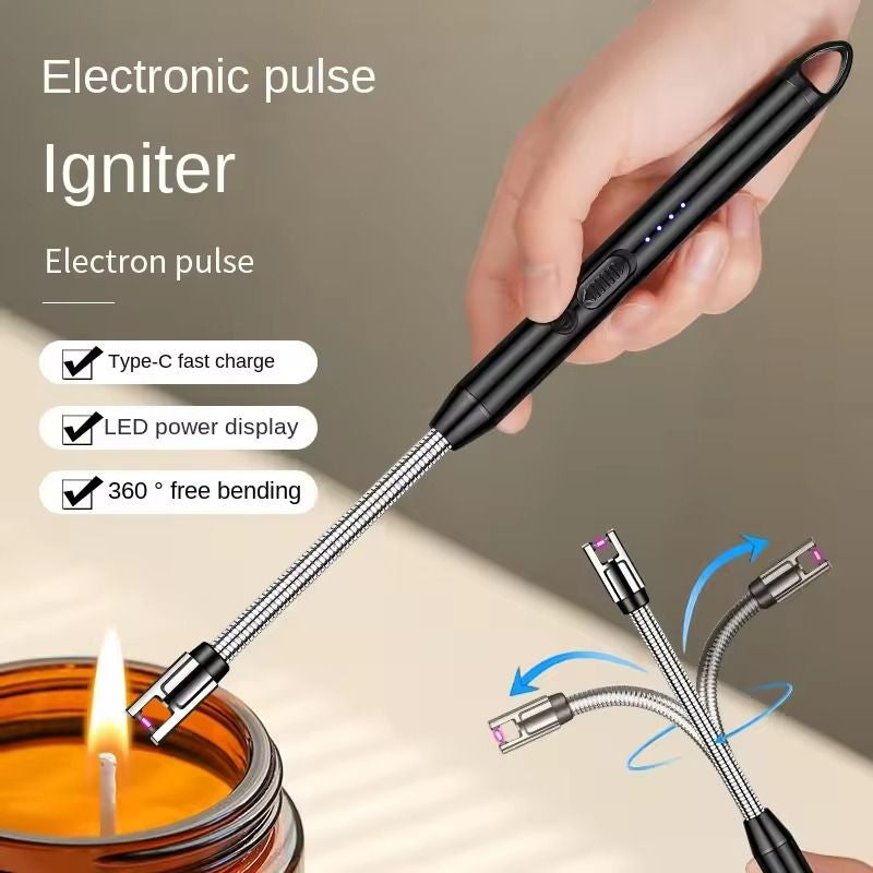 Rechargeable USB Arc Lighter – Windproof Electric Plasma Lighter for Kitchen, BBQ & Candles
