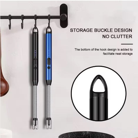 Rechargeable USB Arc Lighter – Windproof Electric Plasma Lighter for Kitchen, BBQ & Candles