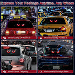 USB Dynamic Devil Eyes Light – Flexible LED Car Windshield Display for Cars & Trucks