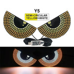 USB Dynamic Devil Eyes Light – Flexible LED Car Windshield Display for Cars & Trucks