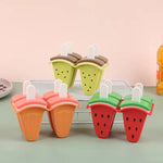 Watermelon Shape Ice Cream Mold with Cover – DIY Popsicle Maker for Homemade Ice Cream