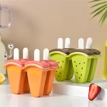 Watermelon Shape Ice Cream Mold with Cover – DIY Popsicle Maker for Homemade Ice Cream