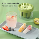 8 Hole Ice Cream Maker with Ice Storage Box – DIY Popsicle Mold for Home & Kitchen