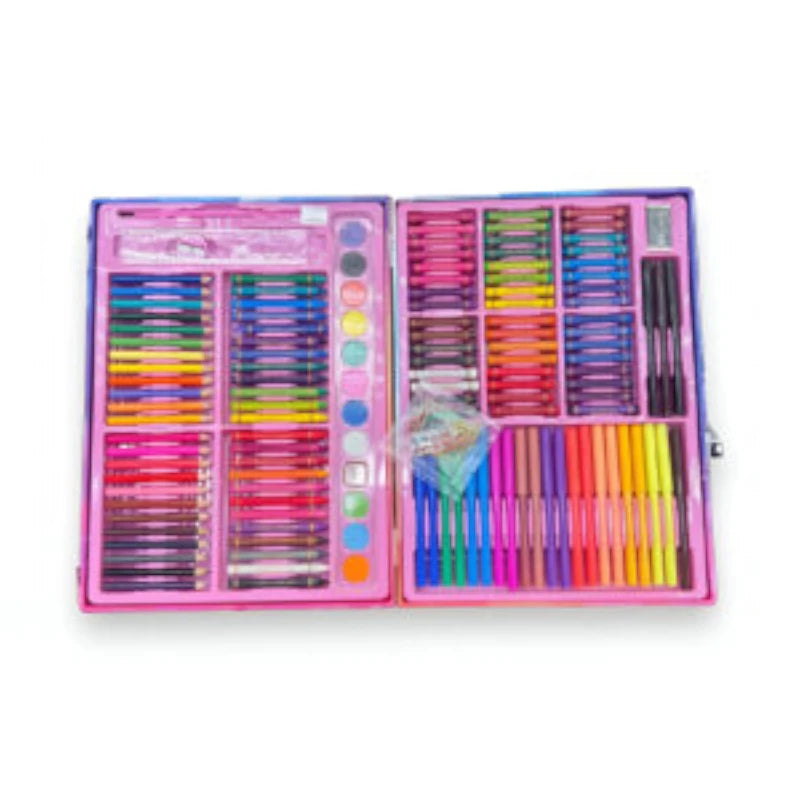 158 Piece All in One Art Set - Portable Painting Kit for Kids & Beginners with Watercolors, Crayons, Markers, Pencils