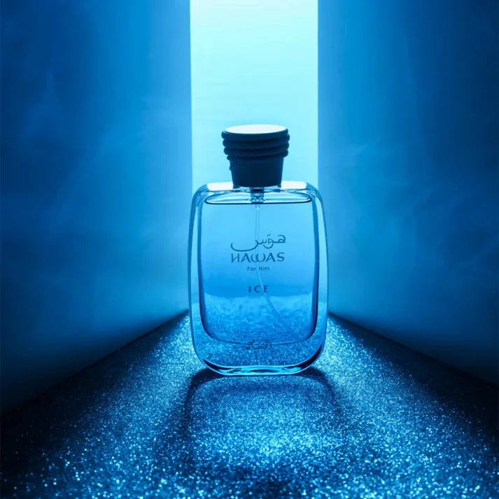 Rasasi Hawas Ice Eau de Parfum for Men – Fresh Aromatic Long-Lasting Fragrance
