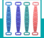 Silicone Exfoliating Bath Brush Belt – Double-Sided Back Scrubber for Deep Cleaning & Massage
