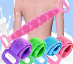 Silicone Exfoliating Bath Brush Belt – Double-Sided Back Scrubber for Deep Cleaning & Massage