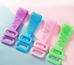 Silicone Exfoliating Bath Brush Belt – Double-Sided Back Scrubber for Deep Cleaning & Massage