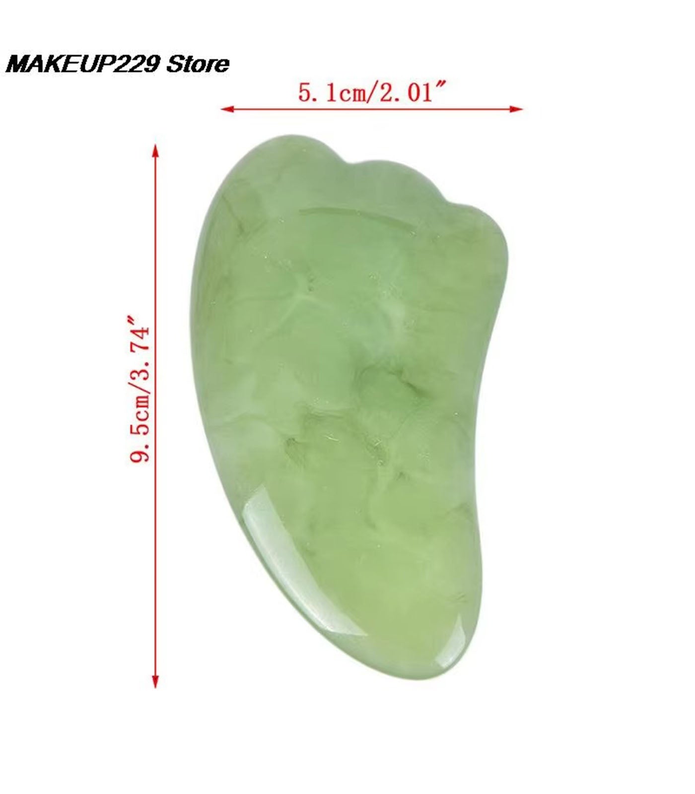 Jade Gua Sha Scraper – Facial & Neck Massage Tool