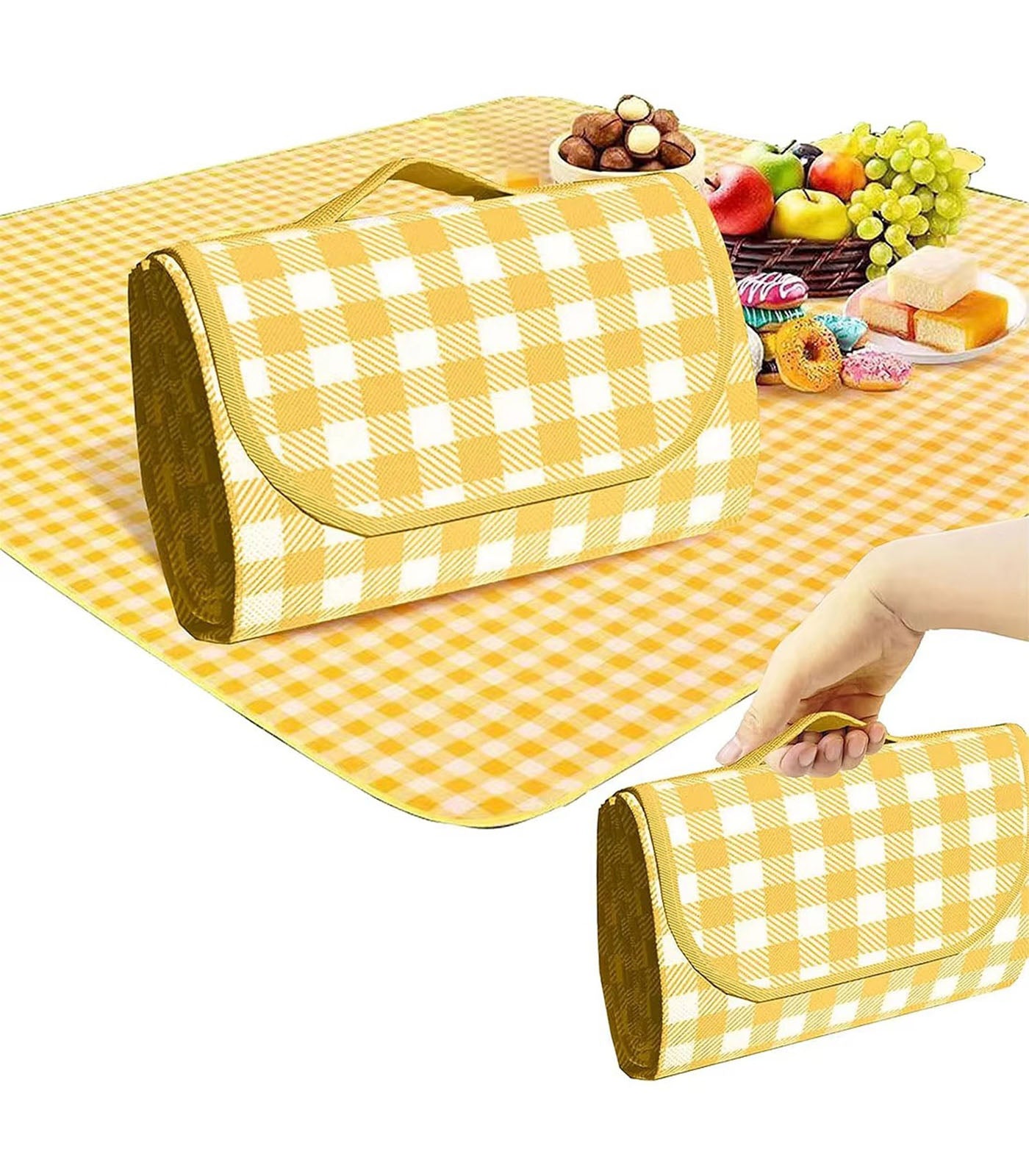 Waterproof &amp; Sandproof Picnic Mat – Foldable, Portable Outdoor Blanket for Beach, Grass, and Camping, Easy to Clean