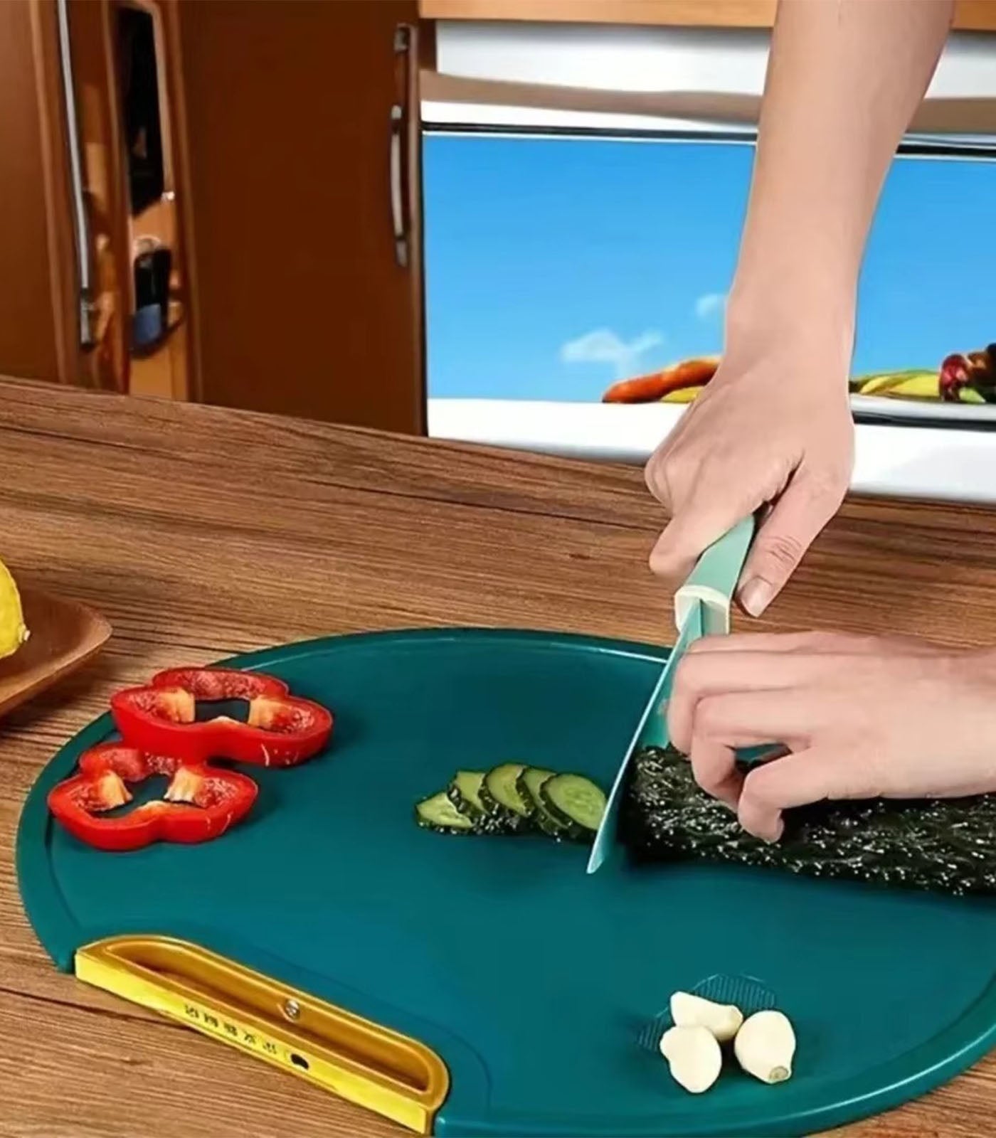 35cm Mildew Proof &amp; Antibacterial Cutting Board – Non Stick, Durable Kitchen Stand for Easy Organization