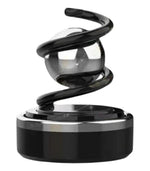 Solar Powered Car Air Freshener – Rotating Ball with Electroplating, No Fading Car Ornament with Spring