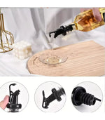 Multi-Function Seasoning Bottle Set – Glass Spice Jar Rack with Handle | Vinegar, Oil, and Sauce Dispenser Organizer