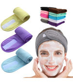 Soft Toweling Hair Headband – Adjustable Spa & Facial Band for Women