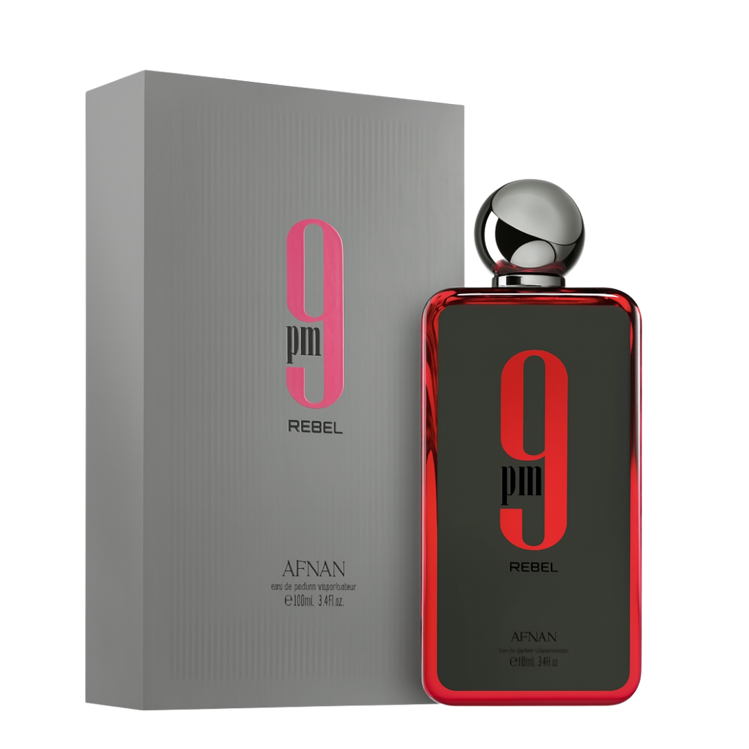Afnan 9 PM Rebel Eau De Parfum – 100ml | Long-Lasting Woody & Spicy Fragrance for Men