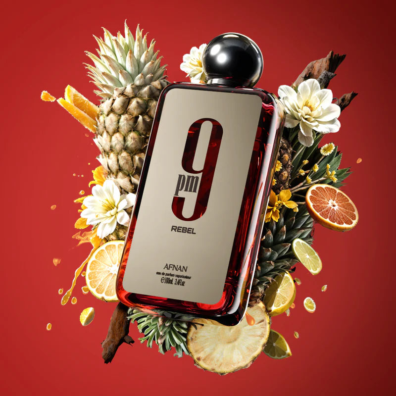 Afnan 9 PM Rebel Eau De Parfum – 100ml | Long-Lasting Woody & Spicy Fragrance for Men