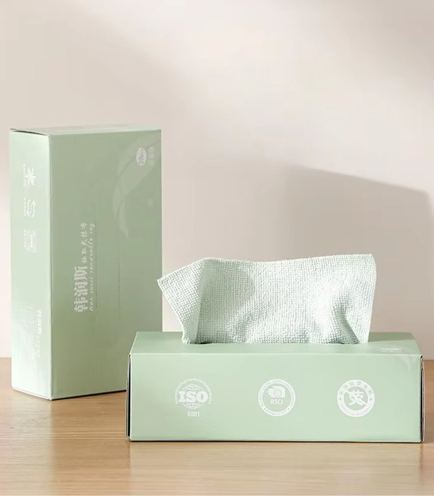 20Pcs Extractable Disposable Cleaning Cloths – Household Kitchen Absorbent Non-Shedding, Non-Oily Microfiber Paper