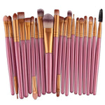 20 Piece Eye Makeup Brush Set with Soft Bristles, Beauty Tools, and a Free Eyeliner Brush
