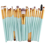 20 Piece Eye Makeup Brush Set with Soft Bristles, Beauty Tools, and a Free Eyeliner Brush