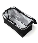 30L Car Oxford Outdoor Picnic Insulation Basket – Folding Food Delivery &amp; Shopping Trunk Storage