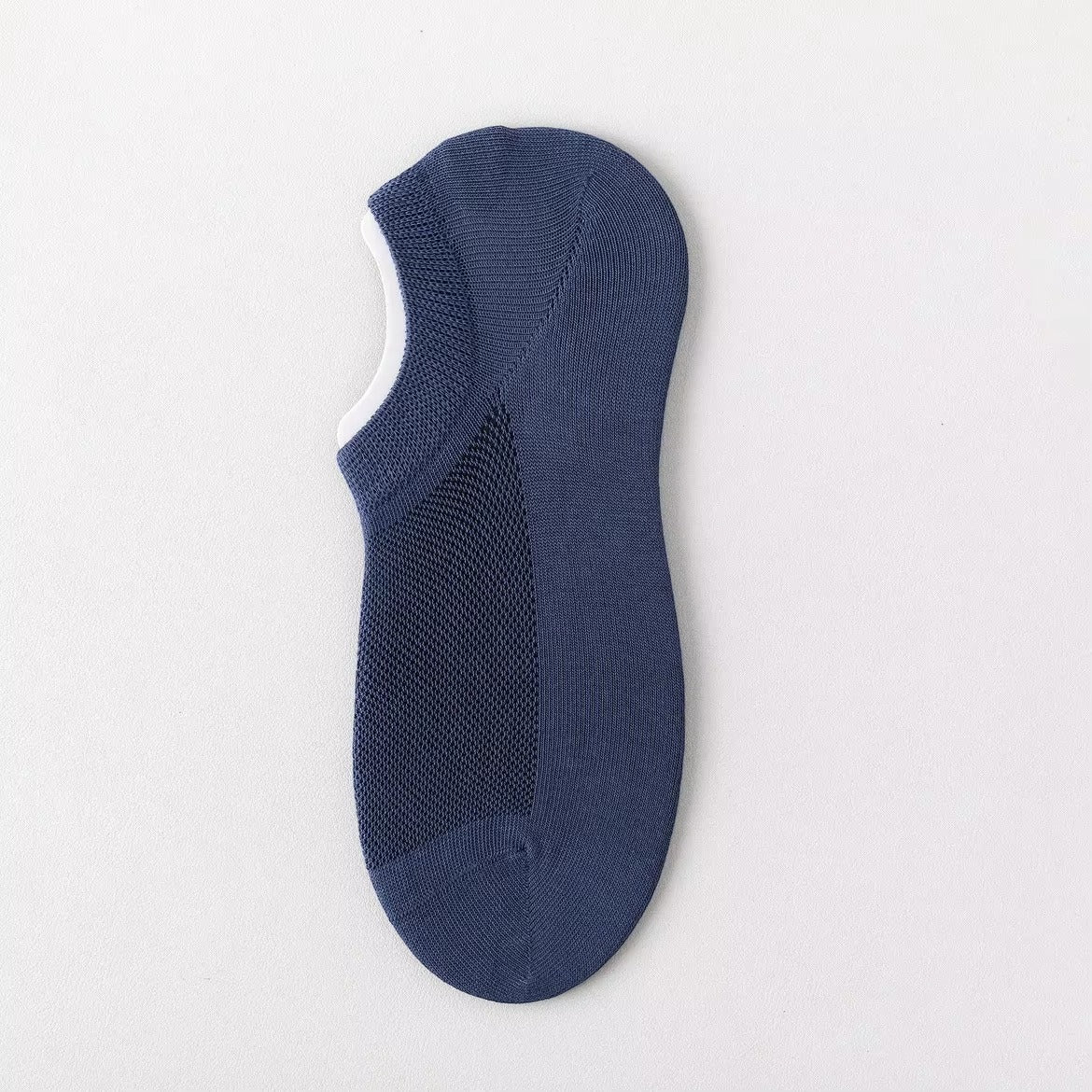 5 Pairs Men’s Invisible Mesh Socks with Anti-Slip Silicone Grip