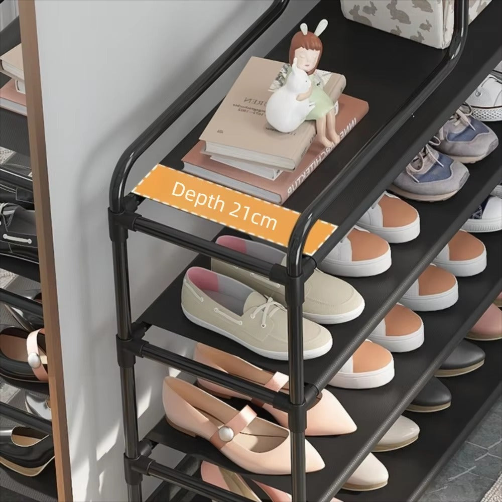 5-Tier Shoe Rack Organizer with Top Shelf – Space Saving Entryway Storage Stand