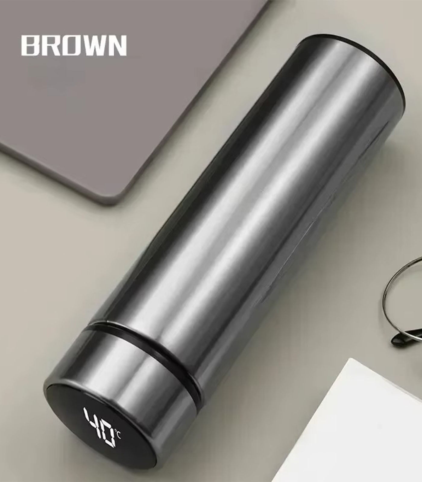 500 ml Smart LED Temperature Display Thermos Bottle