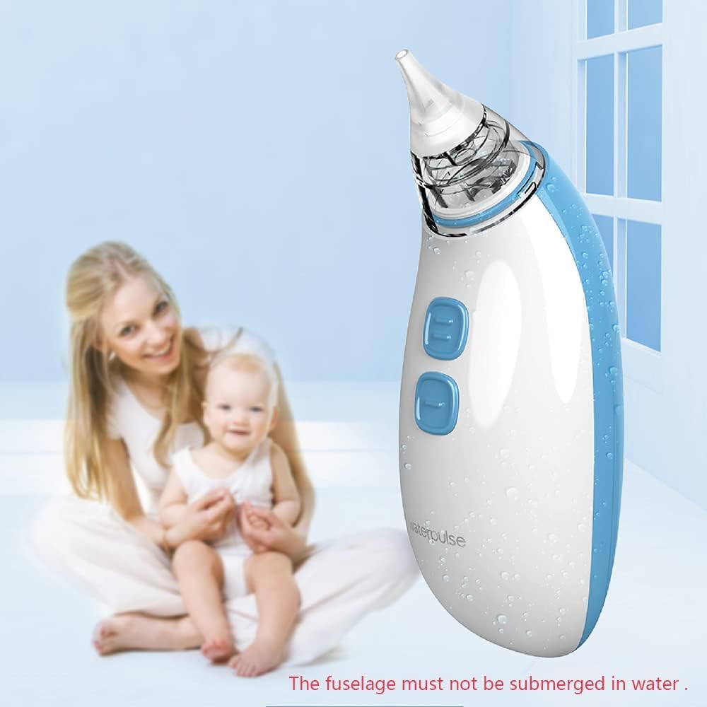Electric Baby Nasal Aspirator – USB Rechargeable Nose Cleaner with 2 Suction Levels