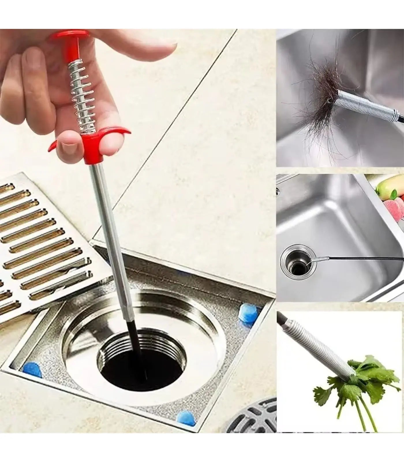 60cm Flexible Grabber Claw Tool – Spring-Loaded Reacher for Kitchen, Sink, and Hard-to-Reach Areas