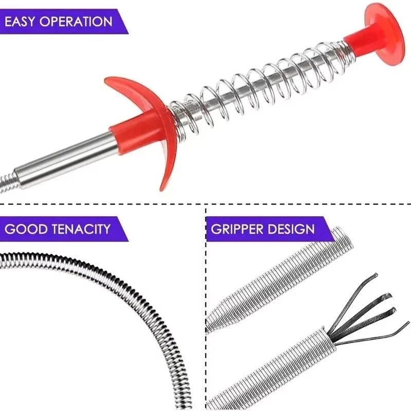 60cm Flexible Grabber Claw Tool – Spring-Loaded Reacher for Kitchen, Sink, and Hard-to-Reach Areas