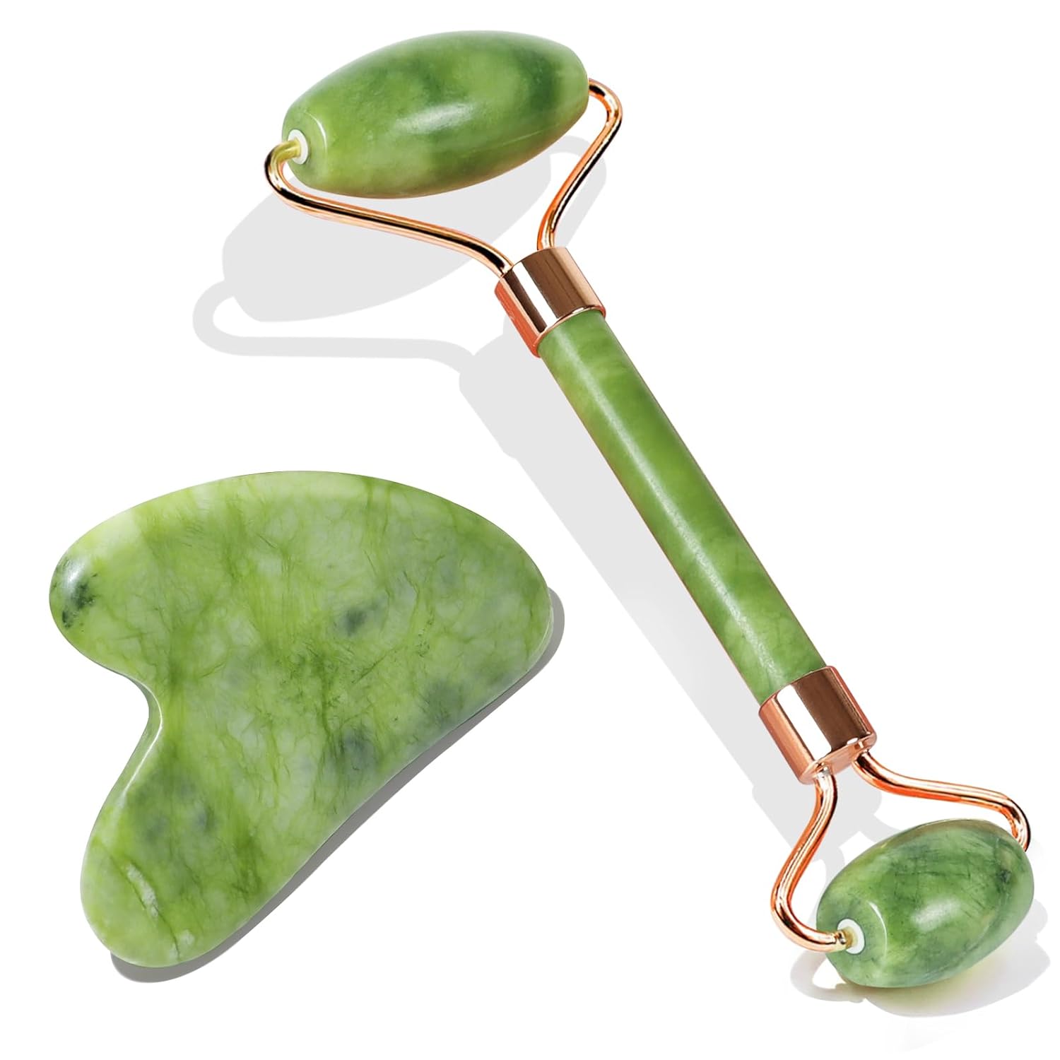 Jade Gua Sha Scraper – Facial & Neck Massage Tool